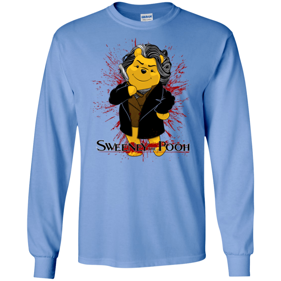 T-Shirts Carolina Blue / S Sweeney the Pooh Men's Long Sleeve T-Shirt