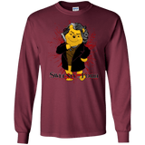 T-Shirts Maroon / S Sweeney the Pooh Men's Long Sleeve T-Shirt