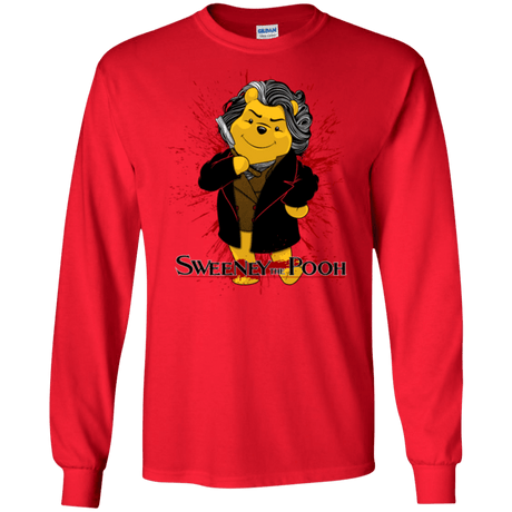 T-Shirts Red / S Sweeney the Pooh Men's Long Sleeve T-Shirt