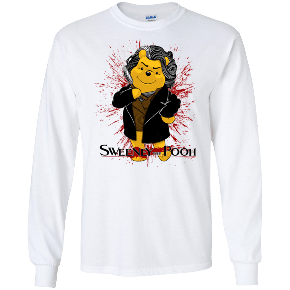 T-Shirts White / S Sweeney the Pooh Men's Long Sleeve T-Shirt