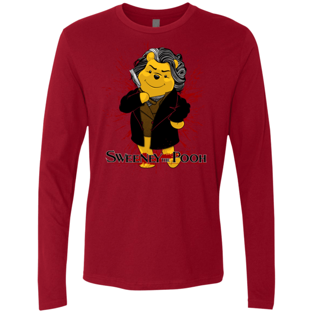 T-Shirts Cardinal / S Sweeney the Pooh Men's Premium Long Sleeve