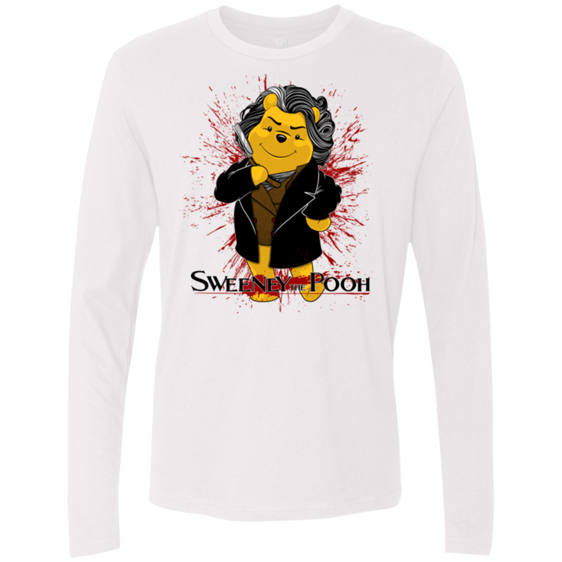 T-Shirts White / S Sweeney the Pooh Men's Premium Long Sleeve