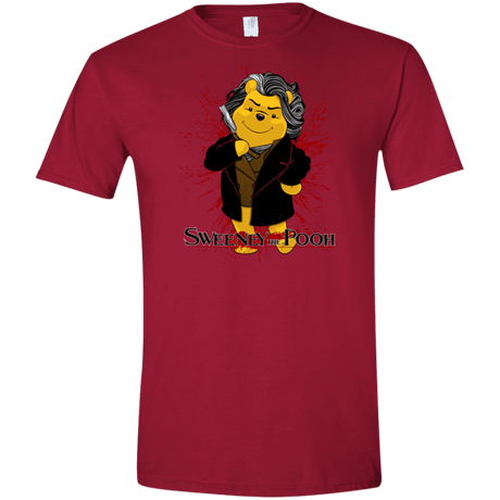 T-Shirts Cardinal Red / S Sweeney the Pooh Men's Semi-Fitted Softstyle