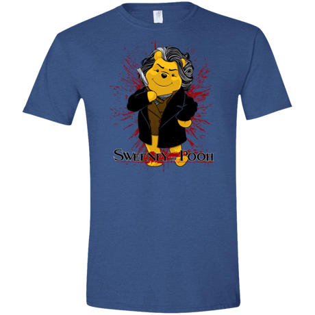 T-Shirts Heather Royal / X-Small Sweeney the Pooh Men's Semi-Fitted Softstyle