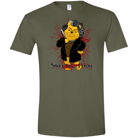 T-Shirts Military Green / S Sweeney the Pooh Men's Semi-Fitted Softstyle