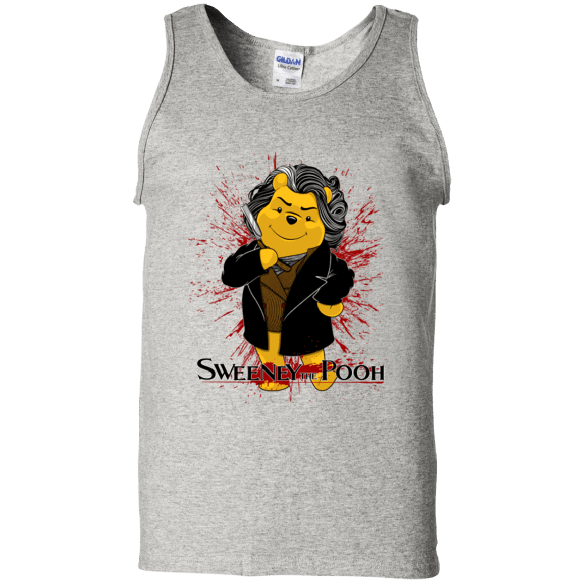 T-Shirts Ash / S Sweeney the Pooh Men's Tank Top