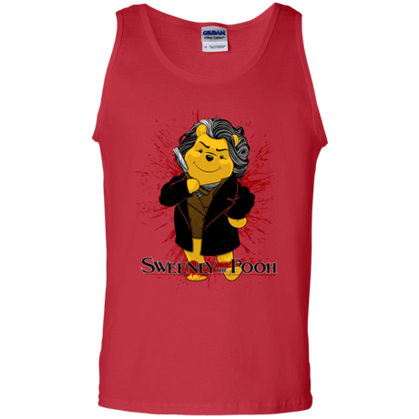 T-Shirts Red / S Sweeney the Pooh Men's Tank Top