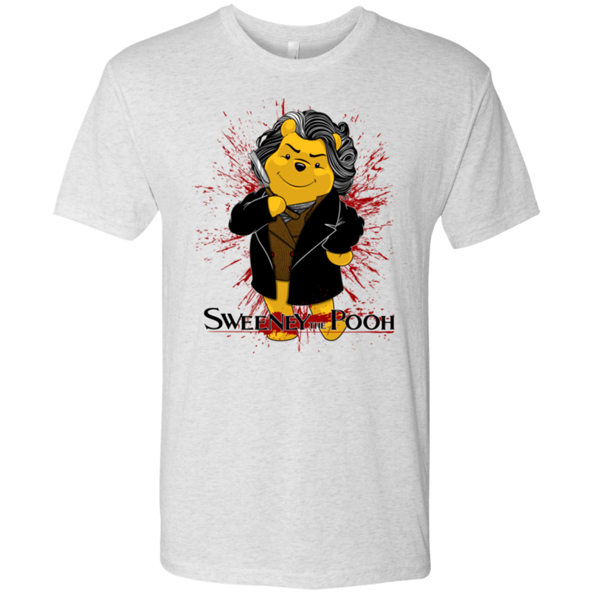 T-Shirts Heather White / S Sweeney the Pooh Men's Triblend T-Shirt