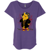 T-Shirts Purple Rush / X-Small Sweeney the Pooh Triblend Dolman Sleeve