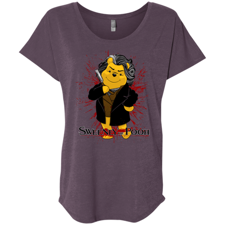 T-Shirts Vintage Purple / X-Small Sweeney the Pooh Triblend Dolman Sleeve