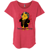 T-Shirts Vintage Red / X-Small Sweeney the Pooh Triblend Dolman Sleeve
