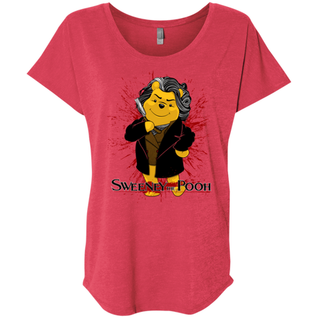 T-Shirts Vintage Red / X-Small Sweeney the Pooh Triblend Dolman Sleeve