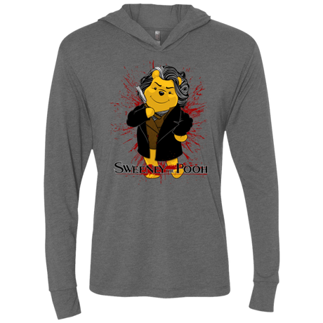 T-Shirts Premium Heather / X-Small Sweeney the Pooh Triblend Long Sleeve Hoodie Tee