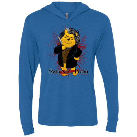 T-Shirts Vintage Royal / X-Small Sweeney the Pooh Triblend Long Sleeve Hoodie Tee