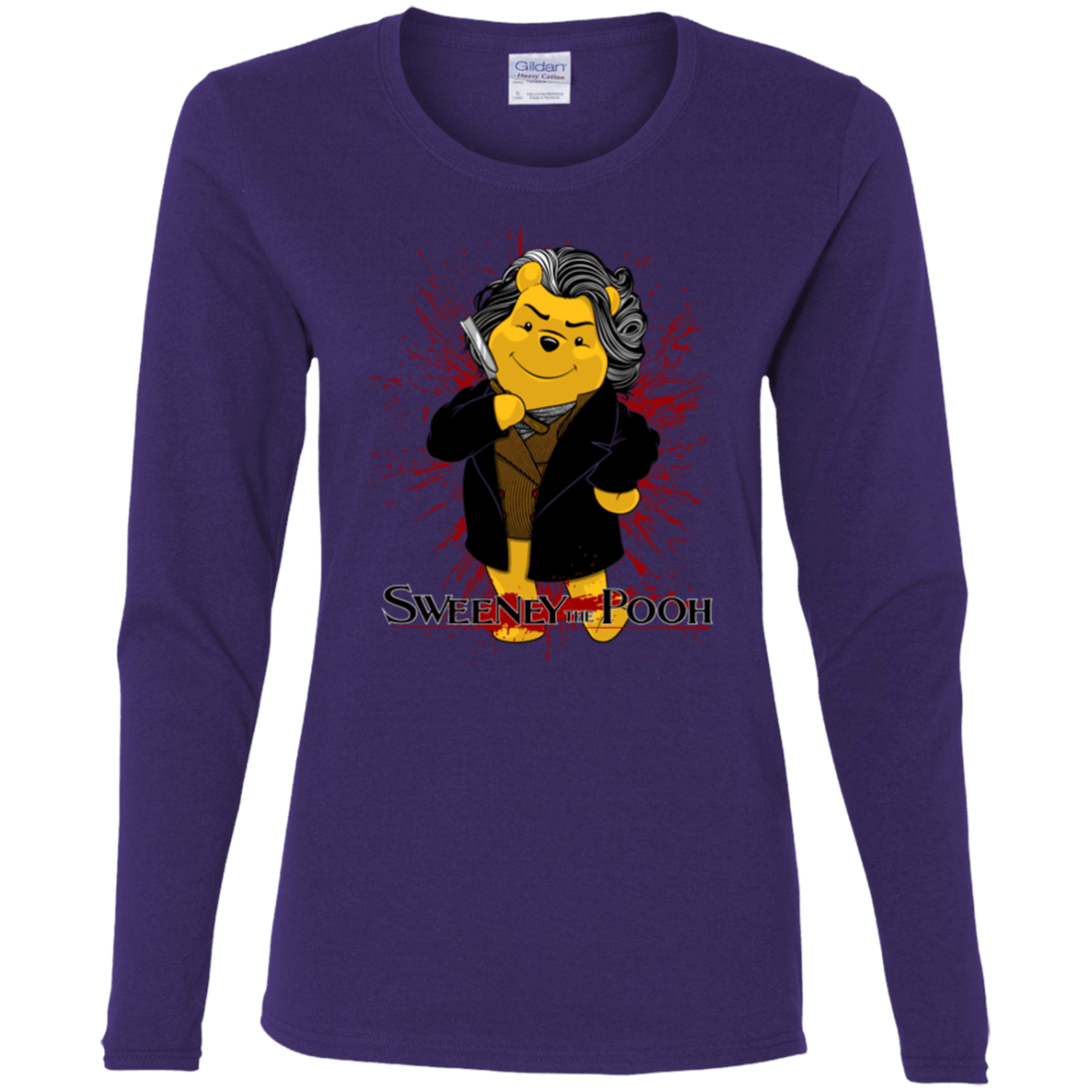 T-Shirts Purple / S Sweeney the Pooh Women's Long Sleeve T-Shirt