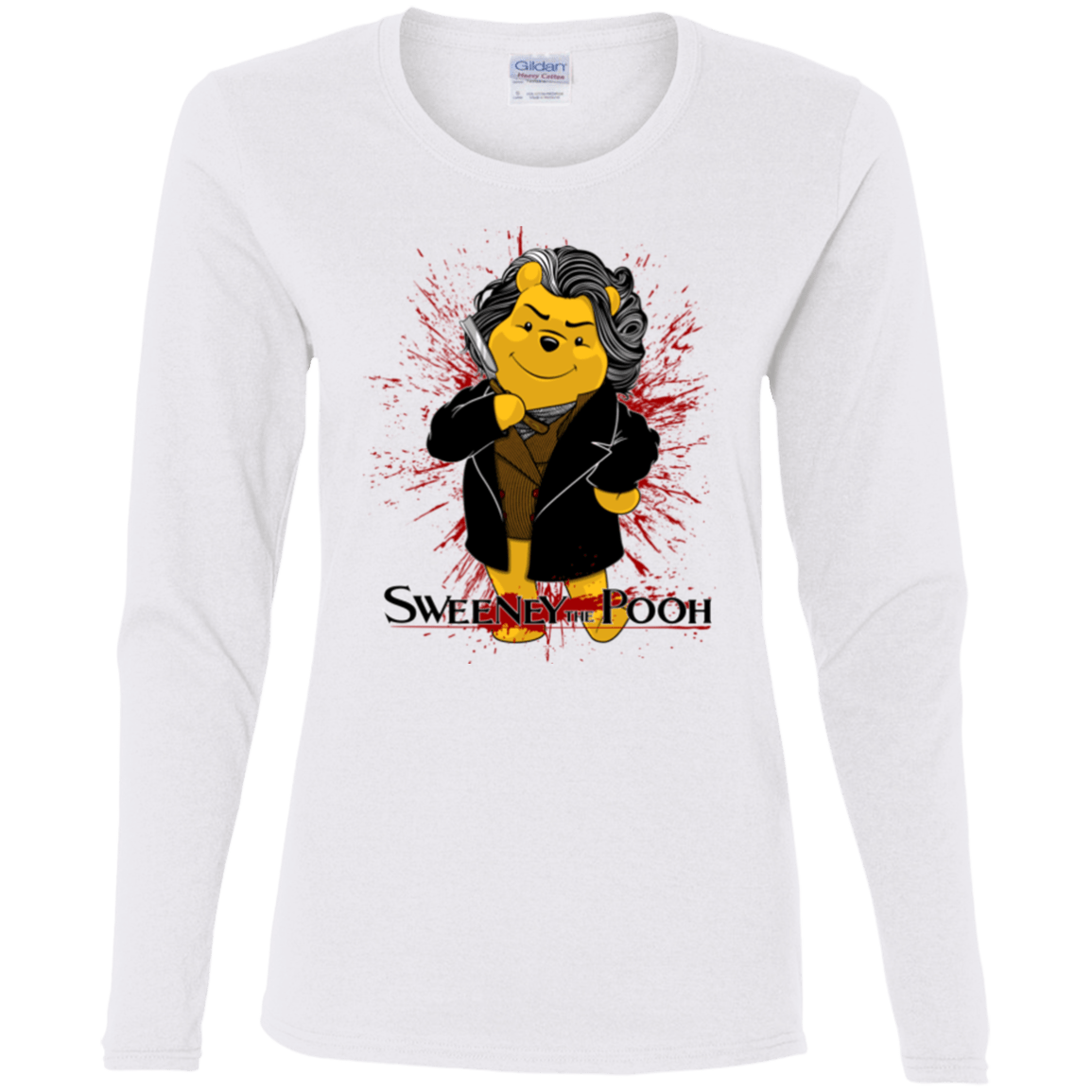 T-Shirts White / S Sweeney the Pooh Women's Long Sleeve T-Shirt