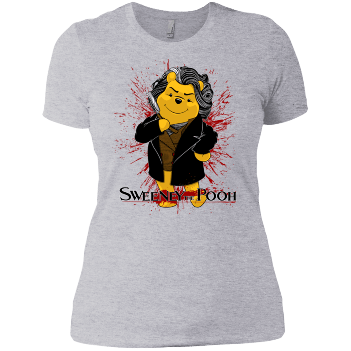 T-Shirts Heather Grey / X-Small Sweeney the Pooh Women's Premium T-Shirt