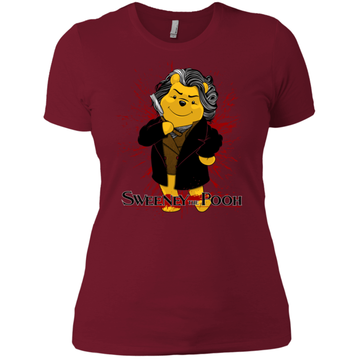 T-Shirts Scarlet / X-Small Sweeney the Pooh Women's Premium T-Shirt