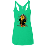 T-Shirts Envy / X-Small Sweeney the Pooh Women's Triblend Racerback Tank