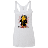 T-Shirts Heather White / X-Small Sweeney the Pooh Women's Triblend Racerback Tank