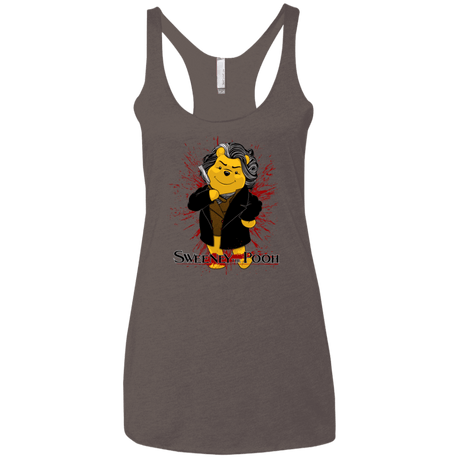 T-Shirts Macchiato / X-Small Sweeney the Pooh Women's Triblend Racerback Tank
