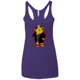 T-Shirts Purple Rush / X-Small Sweeney the Pooh Women's Triblend Racerback Tank
