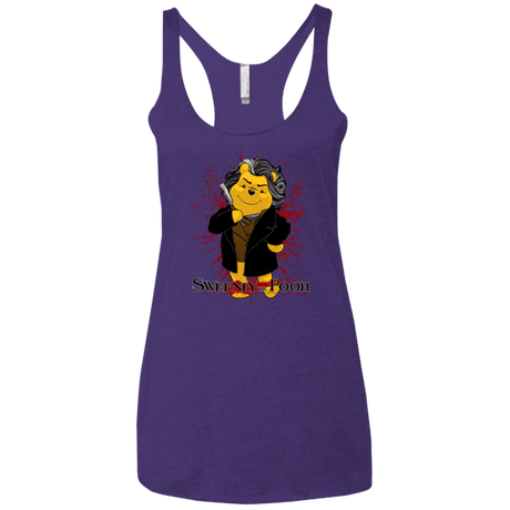T-Shirts Purple Rush / X-Small Sweeney the Pooh Women's Triblend Racerback Tank