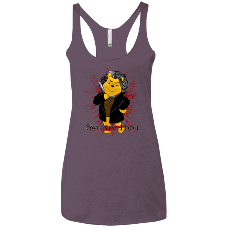 T-Shirts Vintage Purple / X-Small Sweeney the Pooh Women's Triblend Racerback Tank