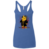 T-Shirts Vintage Royal / X-Small Sweeney the Pooh Women's Triblend Racerback Tank