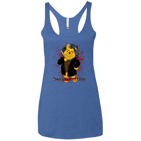 T-Shirts Vintage Royal / X-Small Sweeney the Pooh Women's Triblend Racerback Tank