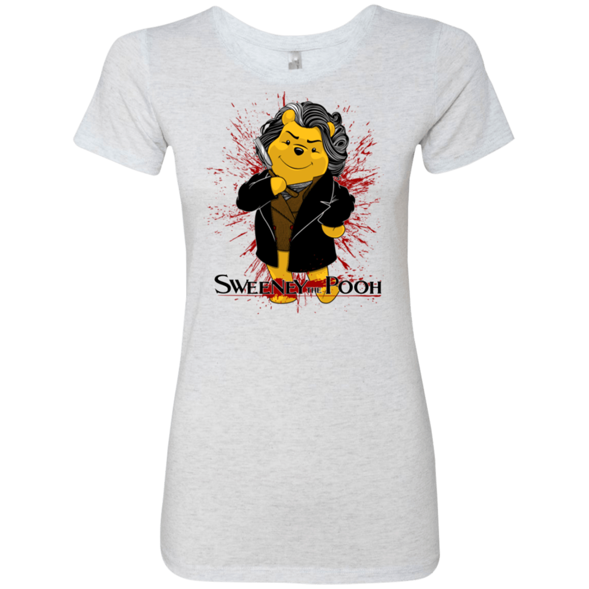 T-Shirts Heather White / S Sweeney the Pooh Women's Triblend T-Shirt