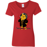 T-Shirts Red / S Sweeney the Pooh Women's V-Neck T-Shirt