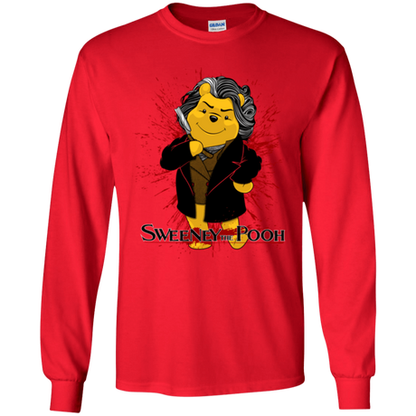 T-Shirts Red / YS Sweeney the Pooh Youth Long Sleeve T-Shirt