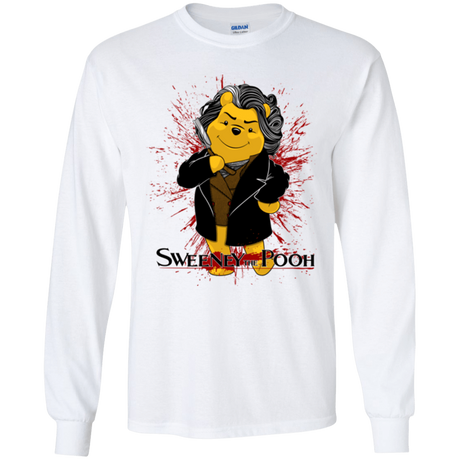 T-Shirts White / YS Sweeney the Pooh Youth Long Sleeve T-Shirt