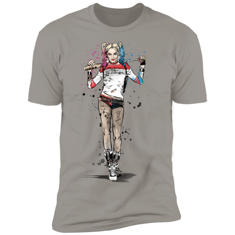 T-Shirts Light Grey / S Sweet Crazy Girl sumi-e Men's Premium T-Shirt