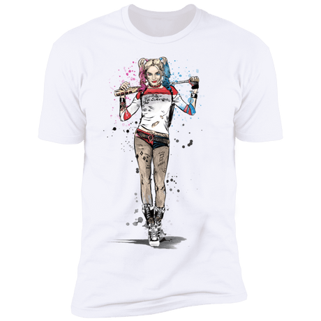 T-Shirts White / S Sweet Crazy Girl sumi-e Men's Premium T-Shirt