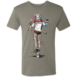 T-Shirts Venetian Grey / S Sweet Crazy Girl sumi-e Men's Triblend T-Shirt