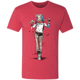 T-Shirts Vintage Red / S Sweet Crazy Girl sumi-e Men's Triblend T-Shirt