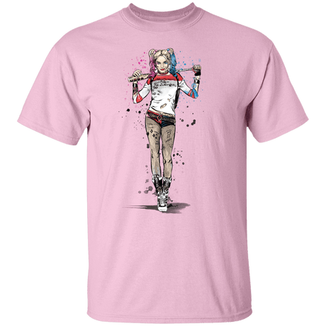 T-Shirts Light Pink / S Sweet Crazy Girl sumi-e T-Shirt