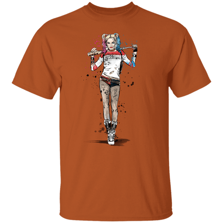 T-Shirts Texas Orange / S Sweet Crazy Girl sumi-e T-Shirt