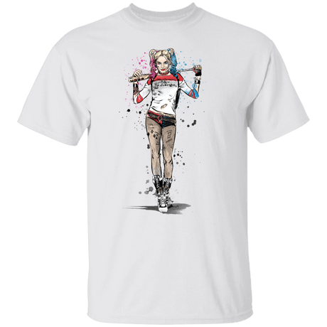 T-Shirts White / S Sweet Crazy Girl sumi-e T-Shirt