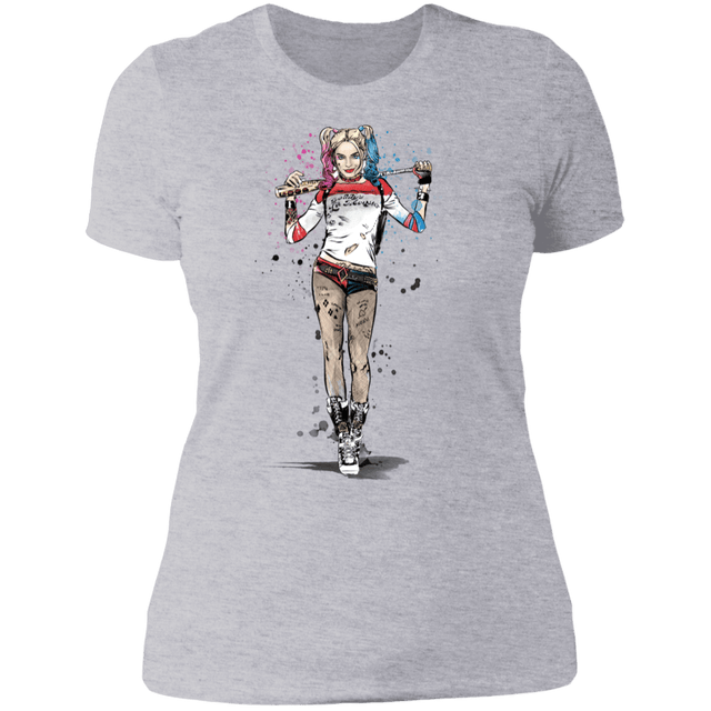 T-Shirts Heather Grey / S Sweet Crazy Girl sumi-e Women's Premium T-Shirt