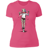 T-Shirts Hot Pink / S Sweet Crazy Girl sumi-e Women's Premium T-Shirt