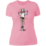 T-Shirts Light Pink / S Sweet Crazy Girl sumi-e Women's Premium T-Shirt