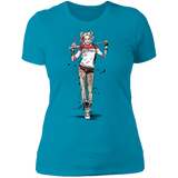 T-Shirts Turquoise / S Sweet Crazy Girl sumi-e Women's Premium T-Shirt