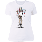 T-Shirts White / S Sweet Crazy Girl sumi-e Women's Premium T-Shirt
