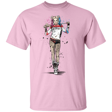 T-Shirts Light Pink / YXS Sweet Crazy Girl sumi-e Youth T-Shirt