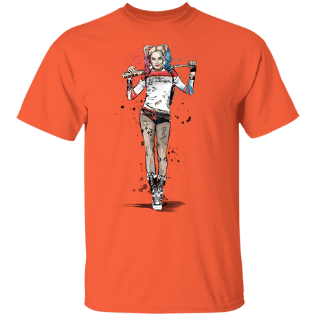 T-Shirts Orange / YXS Sweet Crazy Girl sumi-e Youth T-Shirt