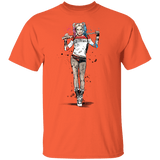 T-Shirts Orange / YXS Sweet Crazy Girl sumi-e Youth T-Shirt