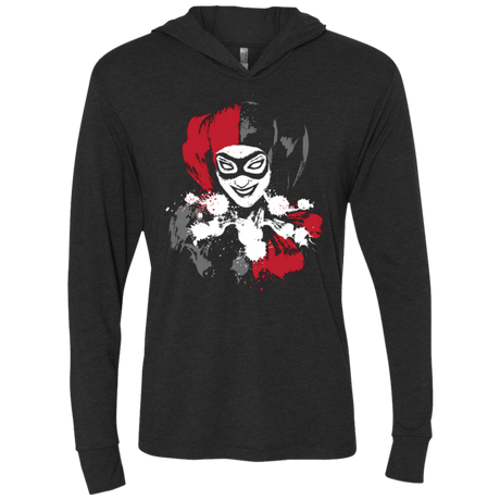 T-Shirts Vintage Black / X-Small Sweet Crazy Girl Triblend Long Sleeve Hoodie Tee